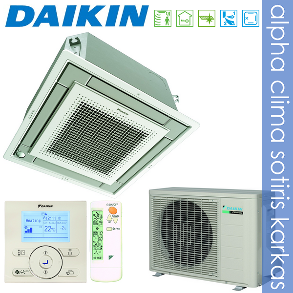 Daikin FFQ50C RXS50L Κλιματιστικό κασέτα Πλήρως επίπεδο Εντελώς αθόρυβο